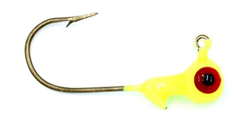 Head Hunter Round Jig Head 1/32Oz 10Pk Chartreuse