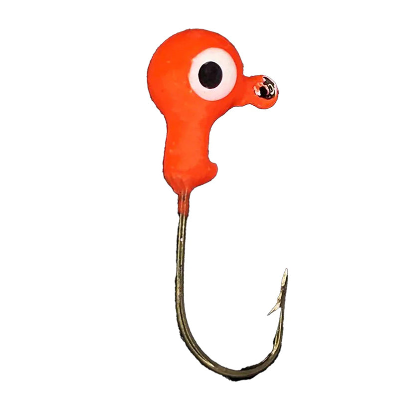 Head Hunter Round Jig Head 1/32Oz 10Pk Flo Orange