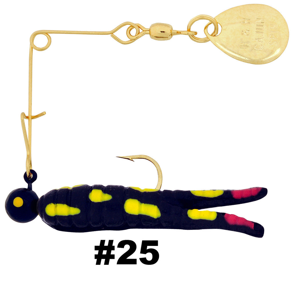 H & H Cajun Grub Spin-Nickel - 1/32 oz