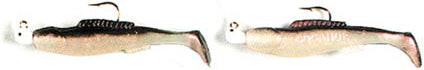 H & H Double Rig Cocahoe Minno 1/4Oz Clear Glt/Black Bk