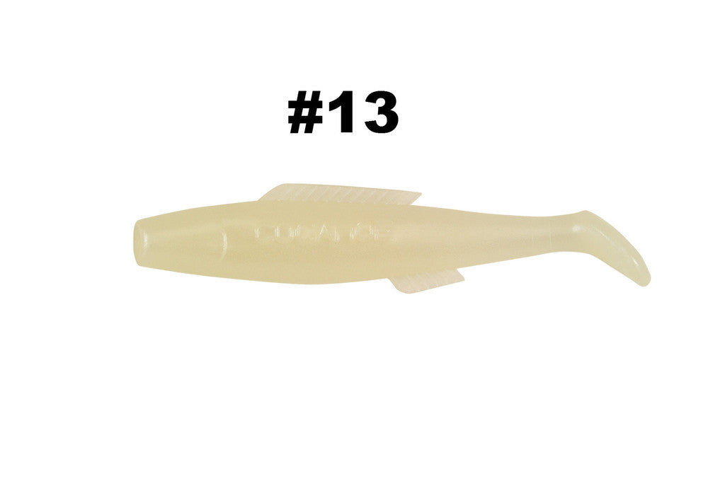 H & H Cocahoe Minnow Tail 3In 10Pk Glo