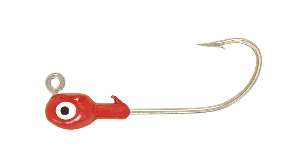 H & H Grub Jig Head 3/8Oz 10Pk Red