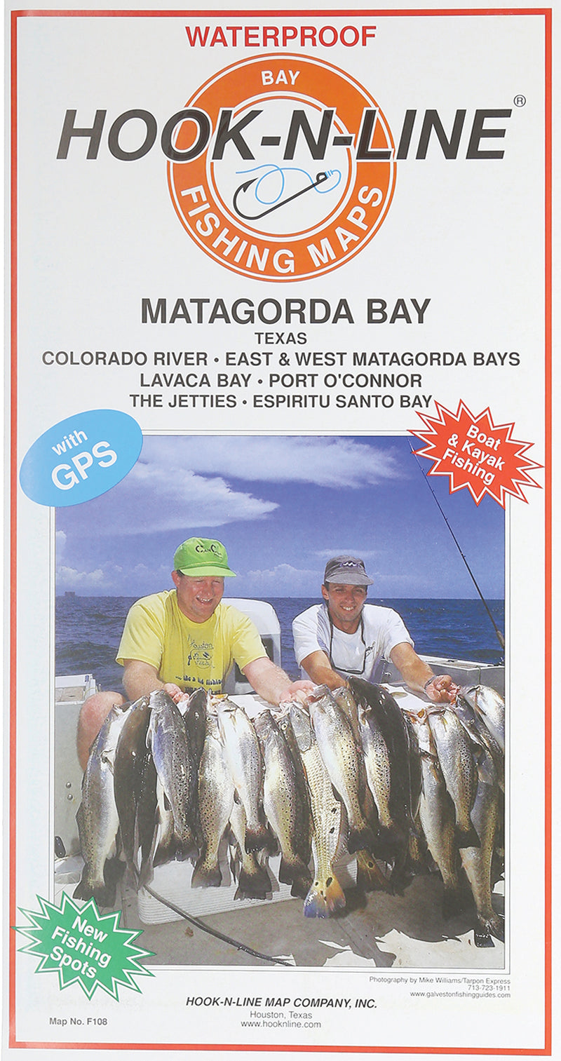 Hook-N-Line Fishing Map Matagorda Bay
