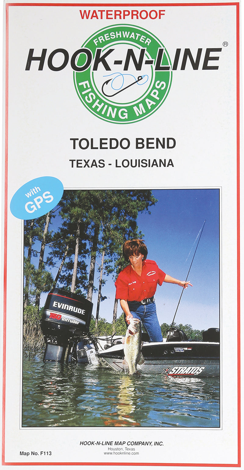 Hook-N-Line Fishing Map Lake Toledo Bend