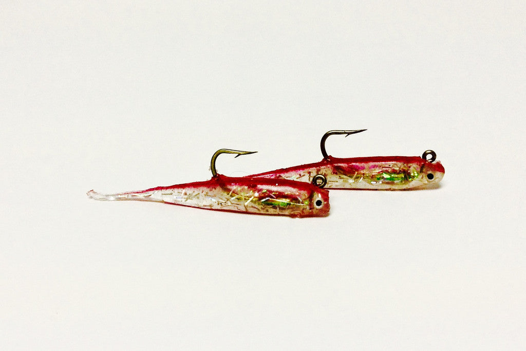 H & H Glass Minnow Double Rig 1/8Oz Opening Night