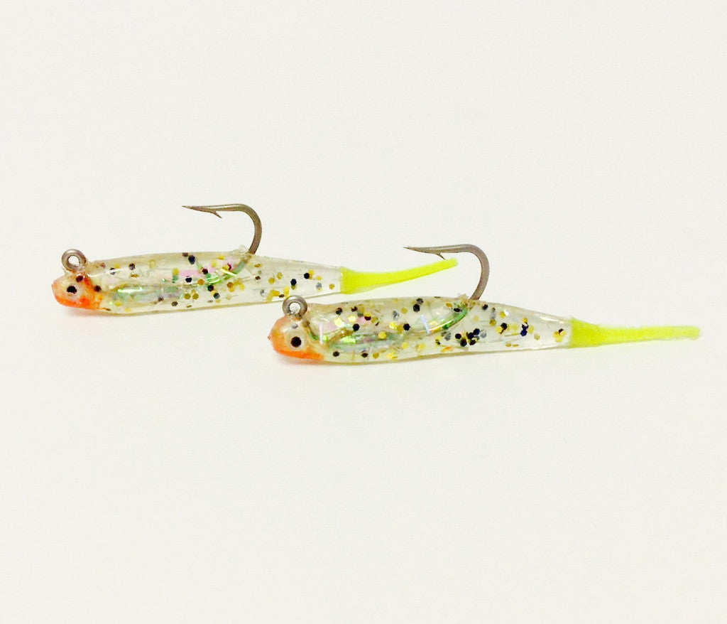 H & H Glass Minnow Double Rig 1/8Oz Laguna Glass