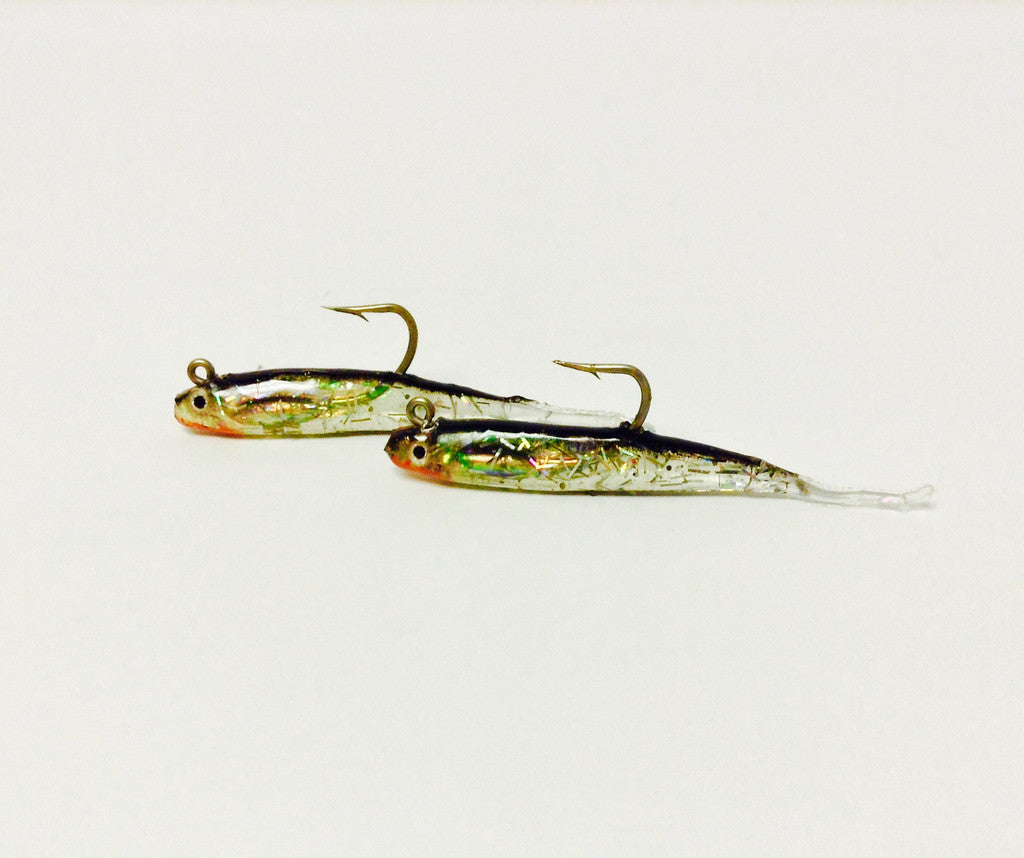 H & H Glass Minnow Double Rig 1/8Oz Silver Minnow