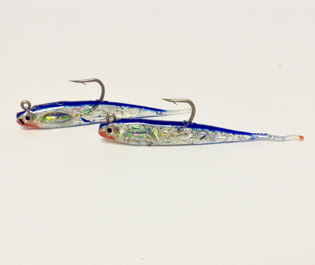 H & H Glass Minnow Double Rig 1/8Oz All American Shad