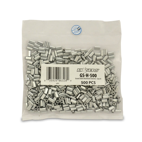 HI-Seas Grand Slam Alum Sleeve 1.2Mm 100# Mono 50Pk