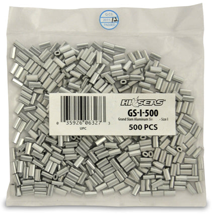 HI-Seas Grand Slam Alum Sleeve 1Mm 60-80# Mono 50Pk