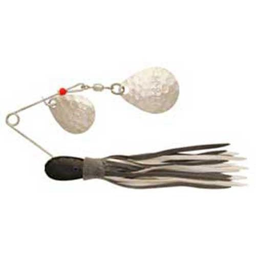 H & H Double Spinner 3/8Oz Wht-Black/White