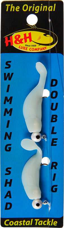 H & H Shad Double Rig 1/8Oz Glo/Glo