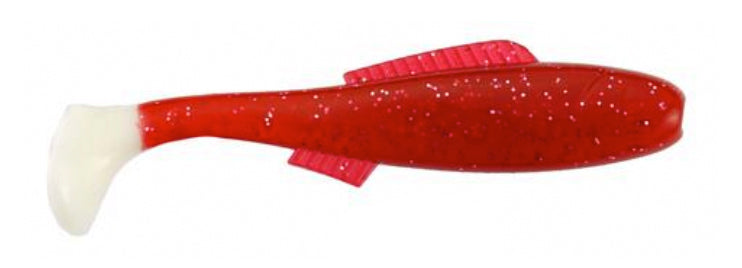 H & H Queen Cocahoe Minno Tail 4In 10Pk Straw Glt/Wht