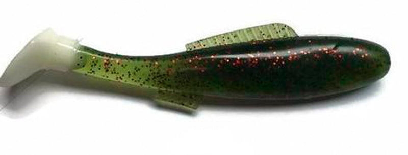 H & H Queen Cocahoe Minno Tail 4In 10Pk Avocado/Wht Tl