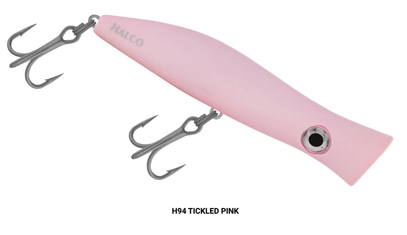 Halco Roosta Popper 135 Cast 5.3In 1.75Oz Tickld Pink