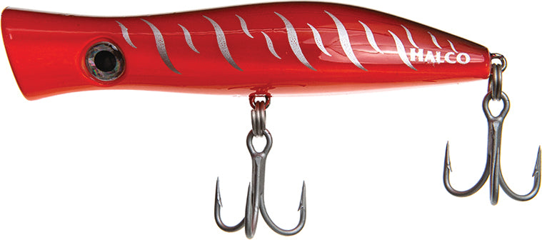 Halco Roosta Popper 135 Cast 5.3In 1.75Oz Red Tiger
