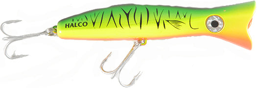 Halco Roosta Popper 160 Cast 6.3In 2.7Oz Fluor Green