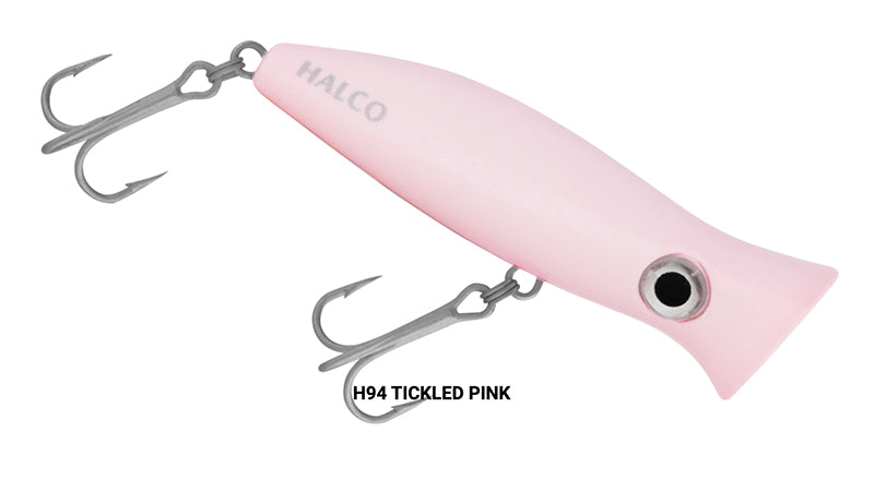 Halco Roosta Popper 80 Casting 3.2In 1/4Oz Tickled Pink
