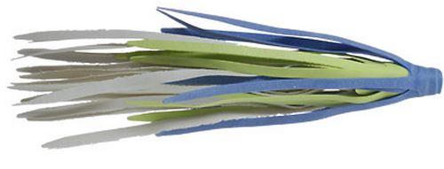 Humdinger Rubber Skirts 3.5In 3Pk Blue/Chart/Wht