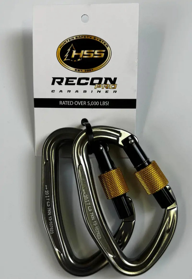 Hunter Safety System Aluminum Carabiners 2 Pack