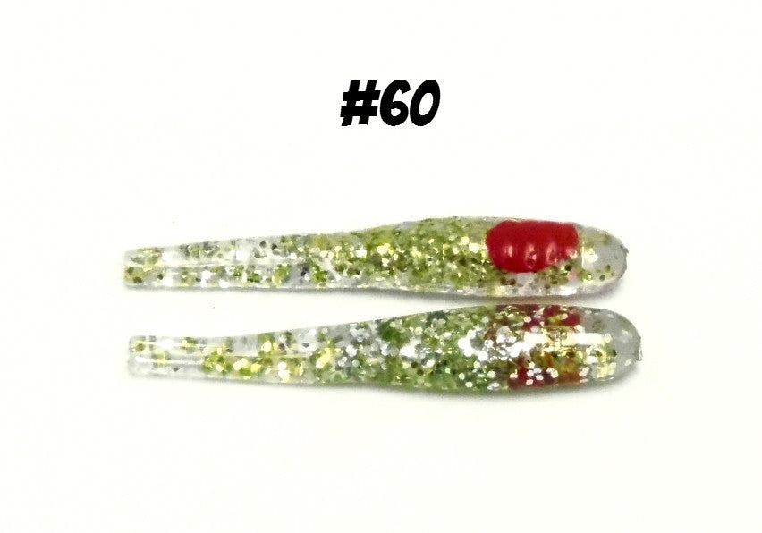 H & H Twin Tail 3In 10Pk Chartreuse Ice