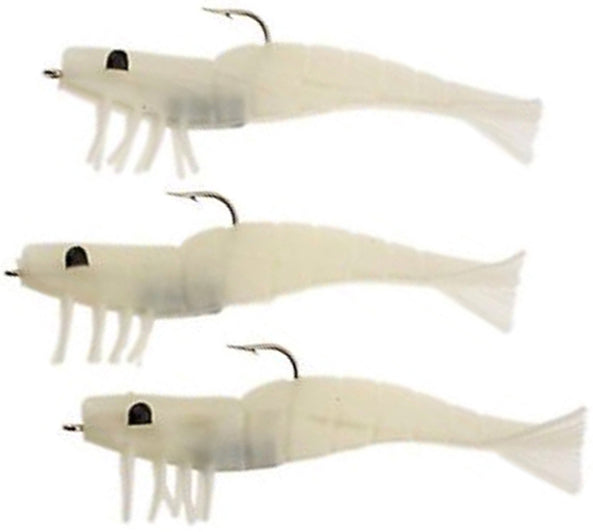 H & H Tko Shrimp 1/4Oz 3Pk Glow