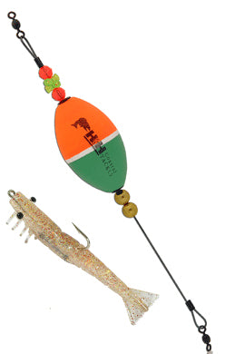 H & H Titanium Tko Float Rig Oval 1/4Oz Shrimp