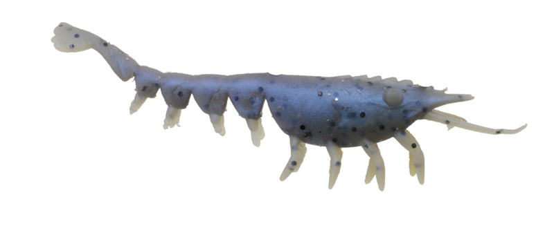 A Band Of Anglers Floating Natural Shrimp 4In 3Pk 1Hk-Pearly Blue