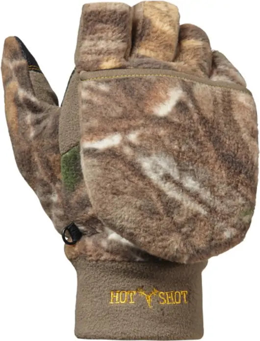 Hot Shot Fleece Pop-Top Mitt Realtree Edge