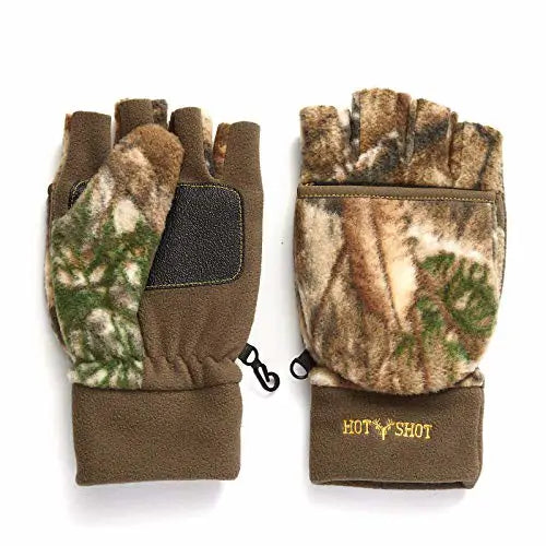 Hot Shot Fleece Pop-Top Mitt Realtree Edge