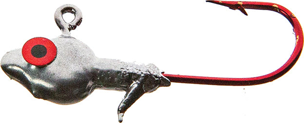 JENNY'S JIGS Crappie Jighead 1/16Oz 4Pk Chrom/Red Eye