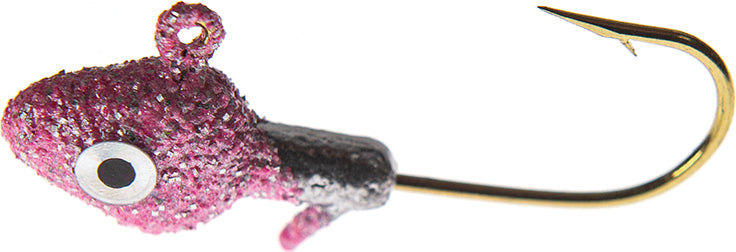 JENNY'S JIGS Crappie Jighead 1/16Oz 4Pk Pk Gl/Slv Eye