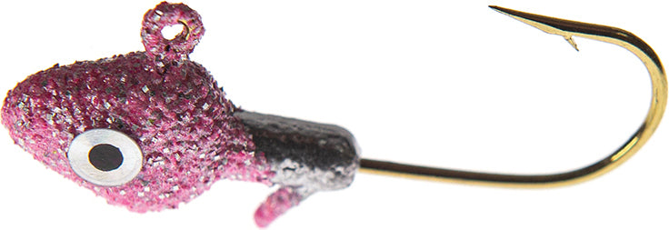 JENNY'S JIGS Crappie Jighead 1/32Oz 4Pk Pk Gl/Slv Eye
