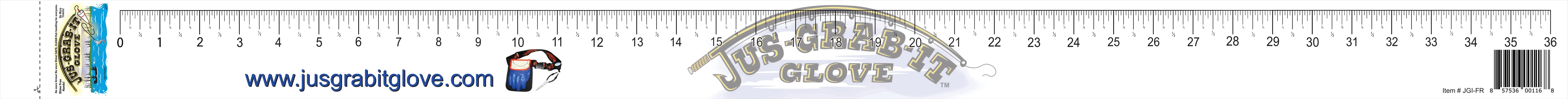 Jus-Grab-It Fish Ruler 36In