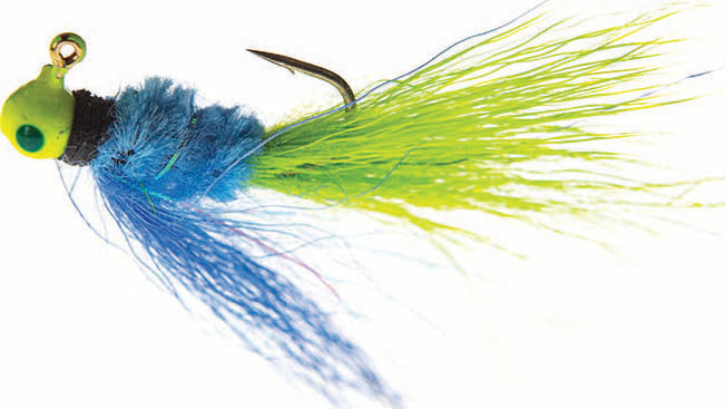 JENNY'S JIGS Crappie Jig 1/16Oz 2Pk Blue/Wht/Blue