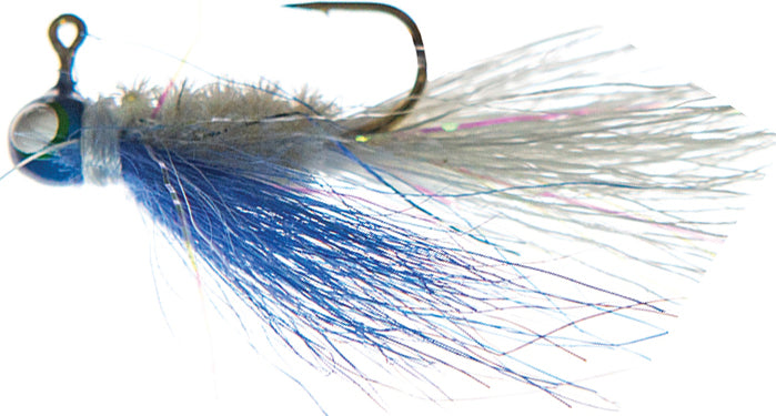 JENNY'S JIGS Crappie Jig 1/32Oz 2Pk Blue/Wht/Blue