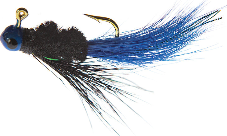 JENNY'S JIGS Crappie Jig 1/16Oz 2Pk Blue/Blk/Blue