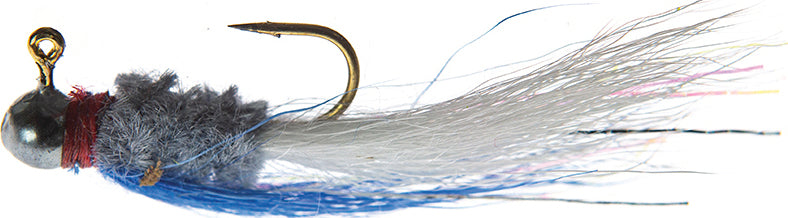 JENNY'S JIGS Crappie Jig 1/16Oz 2Pk Slv/Blue/Wht