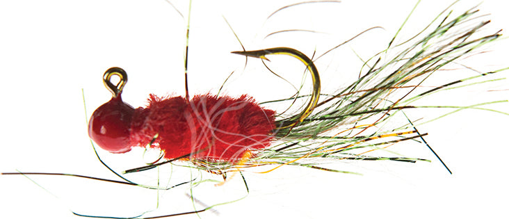 JENNY'S JIGS Crappie Jig 1/32Oz 2Pk Red/Red/Gold