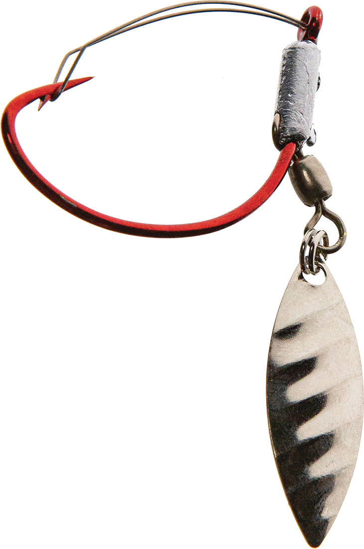 JENNY'S JIGS Wacky Spin Hook 2Pk Red