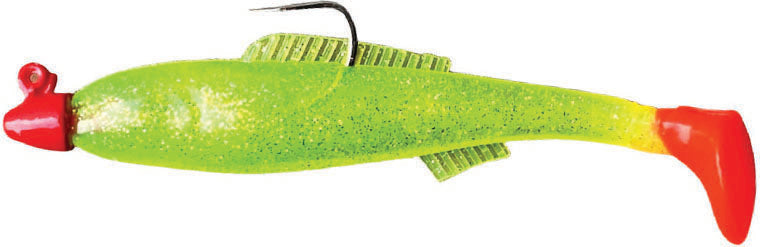 H & H King Cocahow Minnow Jig 6In 1Oz Chart Glt/Fire T