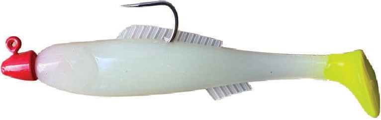 H & H King Cocahow Minnow Jig 6In 1Oz Glo/Chart Tail