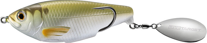 Live Target Hollow Commotion Shad 1/2Oz 2.5In Metal Moss