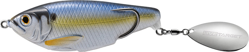 Live Target Hollow Commotion Shad 1/2Oz 3.5In Prl Blue Shd
