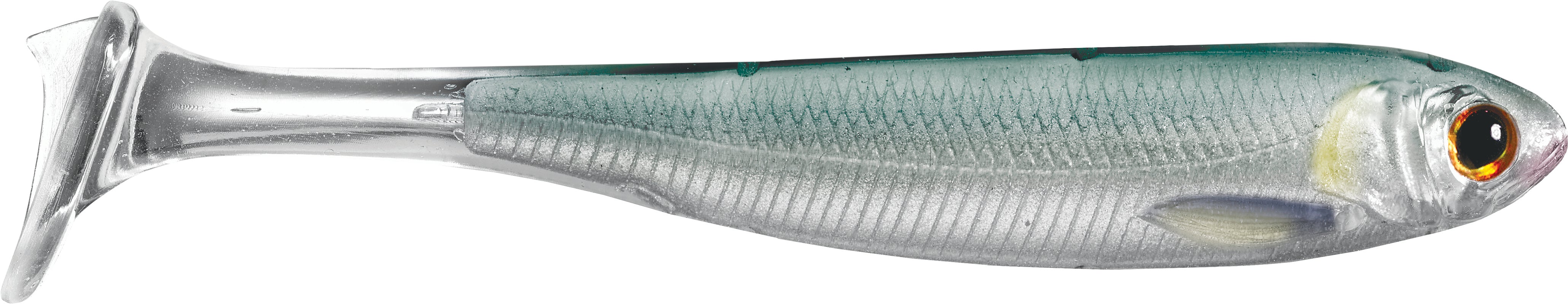 Live Target Slow Roll Mullet 4In 3Pk Silver