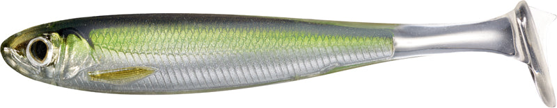 Live Target Slow Roll Shiner 3In 4Pk Silver/Green