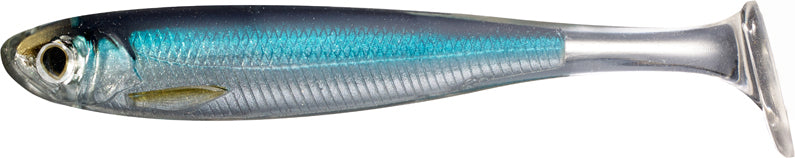 Live Target Slow Roll Shiner 3In 4Pk Silver/Blue