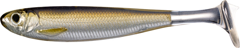 Live Target Slow Roll Shiner 3In 4Pk Silver/Brown