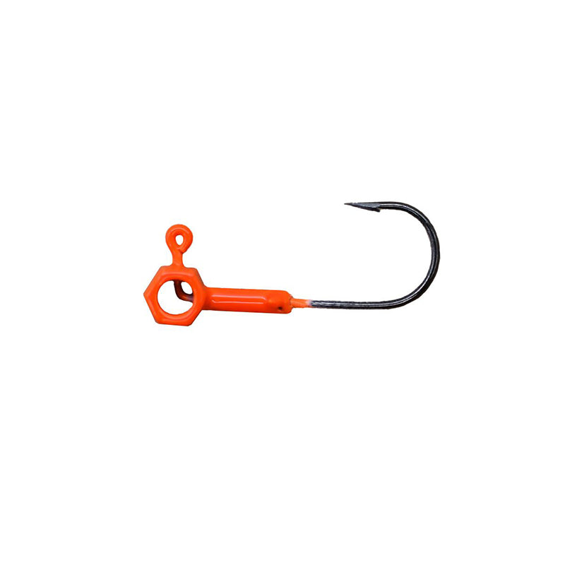 Leland Eyehole Hammer Jighead 1/16Oz 5Pk Orange