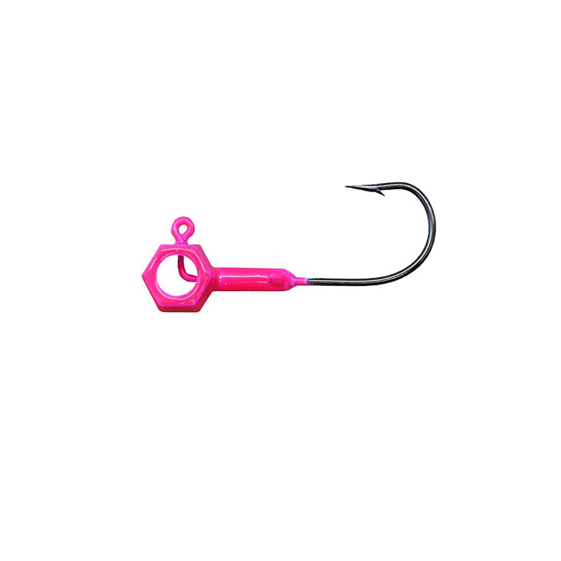 Leland Eyehole Hammer Jighead 1/4Oz 5Pk Pink